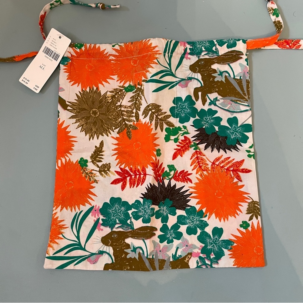 AnthroLiving Home Cally Conway for Anthropologie Cotton Fabric Gift Bag New NWT - Picture 3 of 6